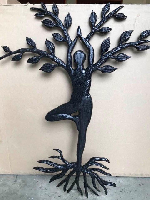 tree of life wood carving, made in Nanaimo on Vancouver Island by Kim Reavley